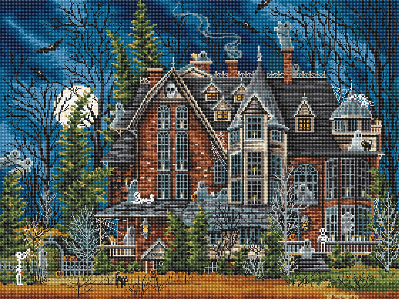 Decorate the Haunted House - L8045 LETISTITCH - Cross Stitch Kit