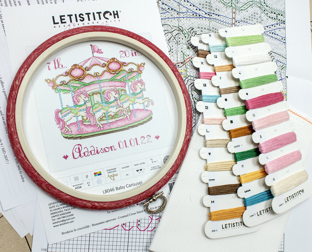 Carousel - L8046 LETISTITCH - Cross Stitch Kit