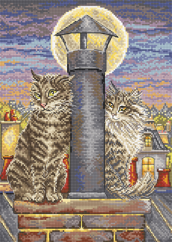 Cross Stitch Kit "Romance. Kittens" - LETISTITCH L8066