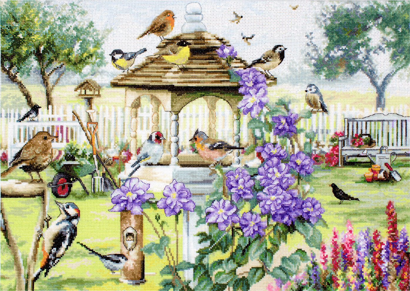 Bird Table - LETI 944 LETISTITCH - Cross Stitch Kit