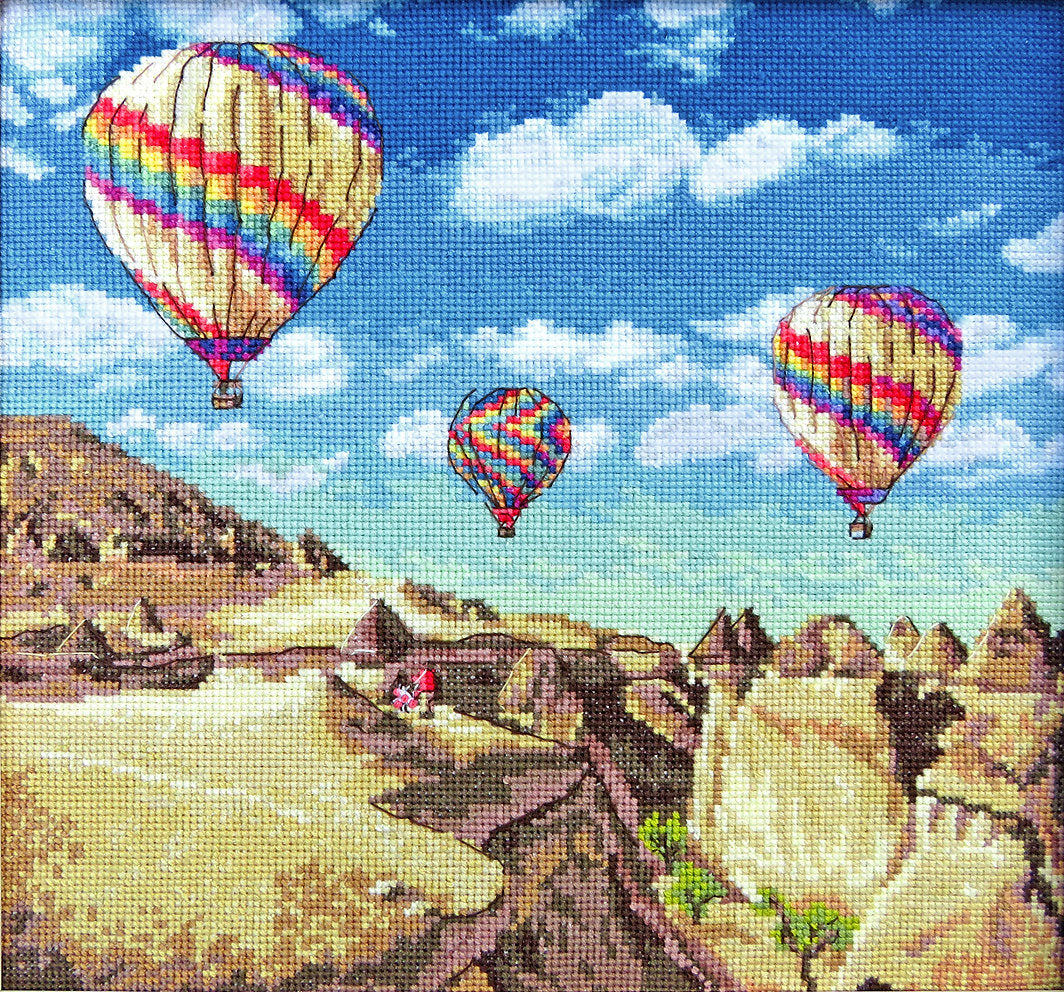 Luftballons über dem Grand Canyon, Kreuzstichset - LETISTITCH LETI 961