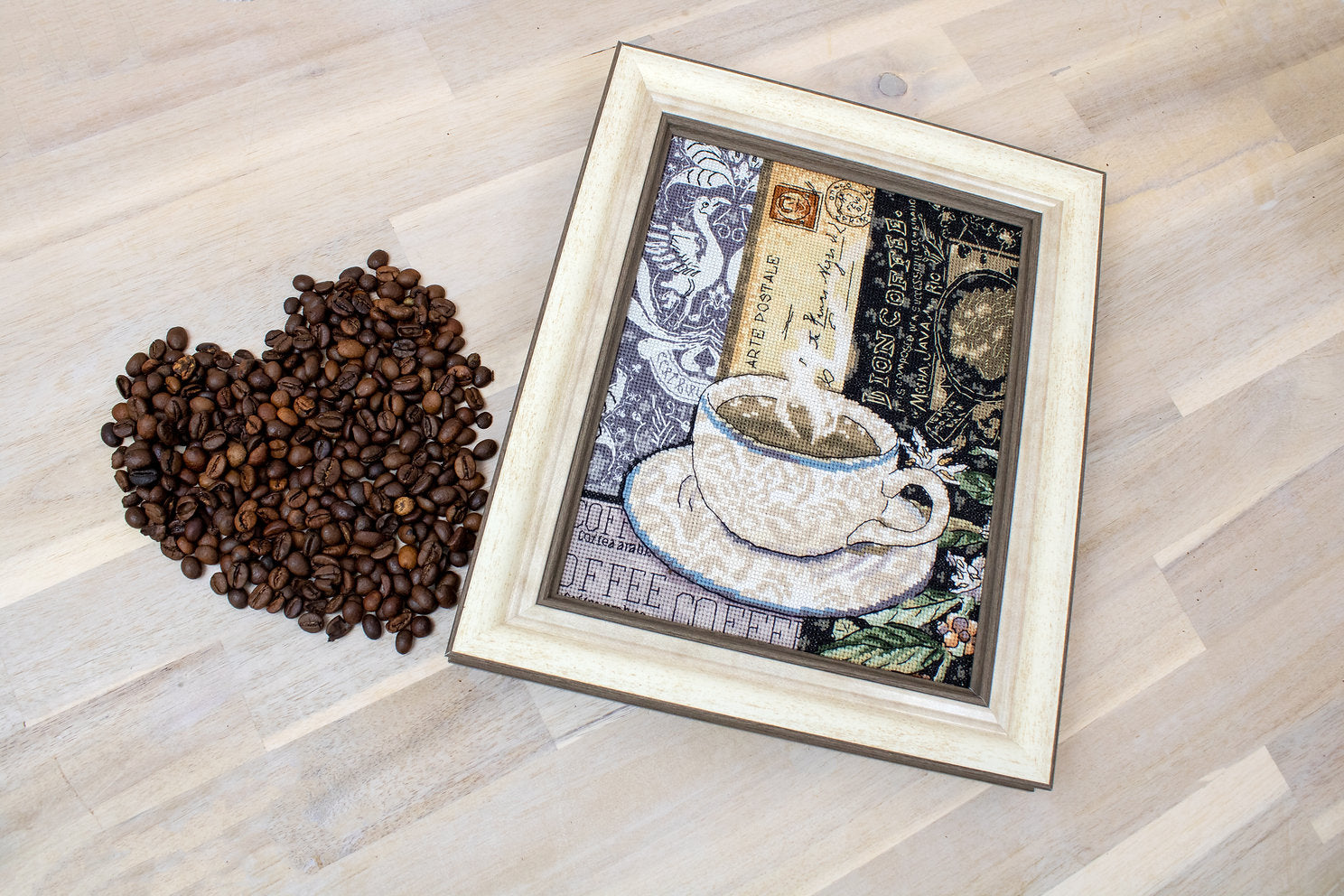 LETI 994 Lion Coffee C - LETISTITCH - Kit de Punto de Cruz