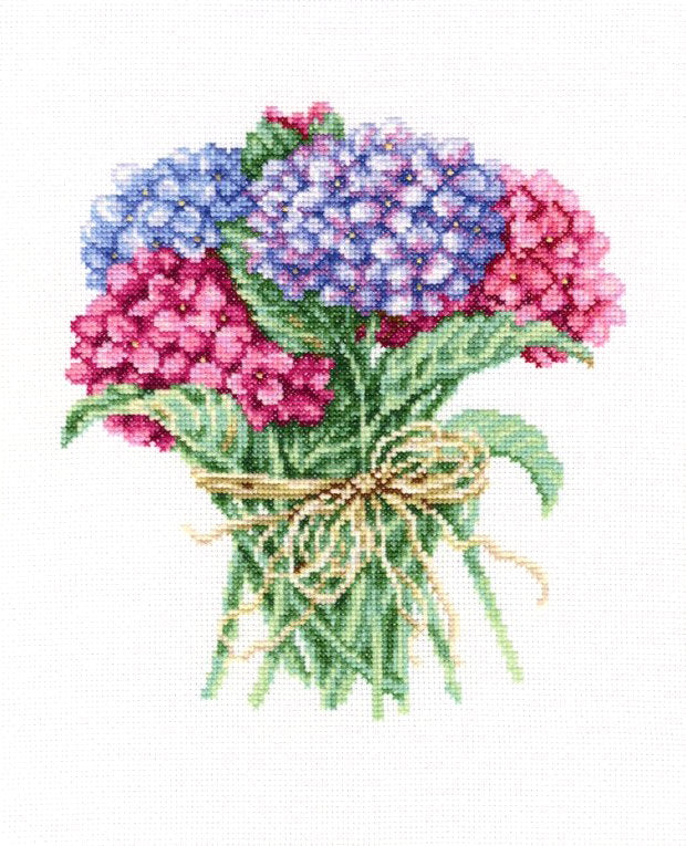 Cross stitch kit. Hydrangea Bouquet - RTO M564