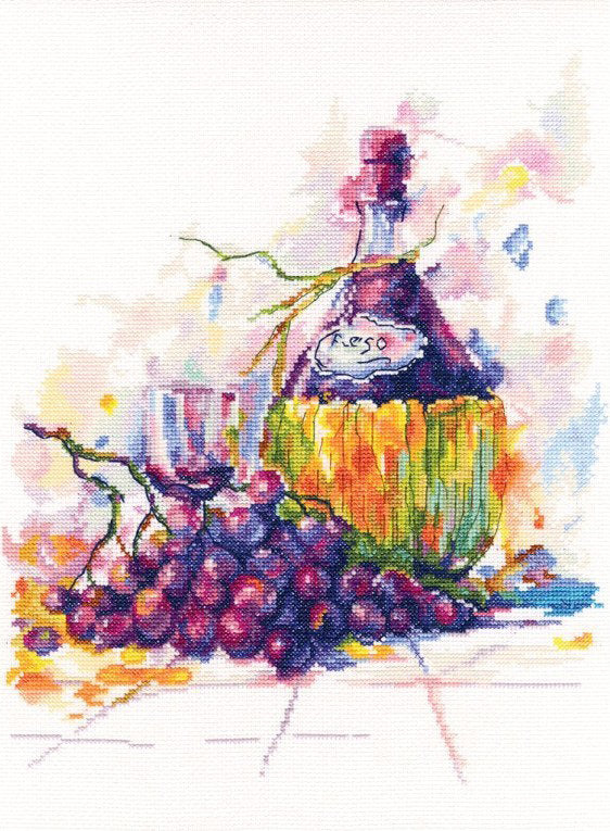 Cross stitch kit. Bodegob with Grape Wine - M615 RTO