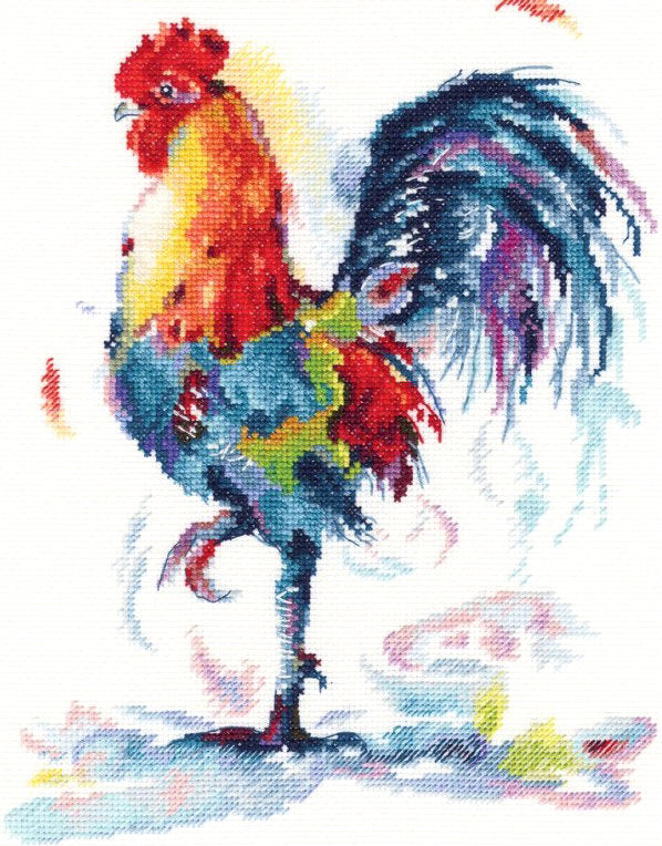 Cross stitch kit. Lucky pen. Rooster - M619 RTO