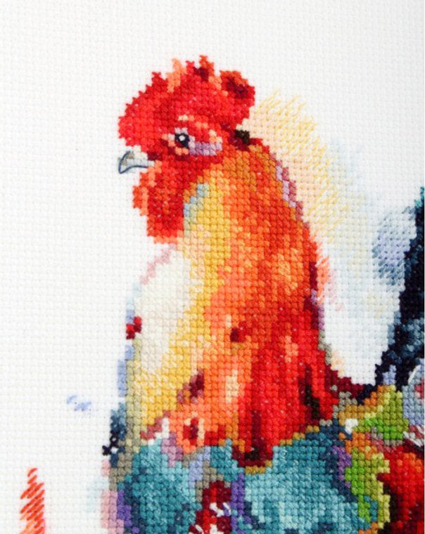 Cross stitch kit. Lucky pen. Rooster - M619 RTO