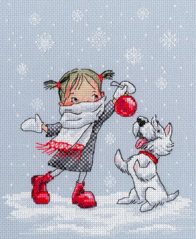 Cross Stitch Kit. Dancing with Snowflakes - RTO M652