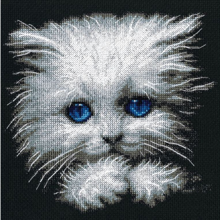 Cross stitch kit. Fluffy Kitten - RTO M676