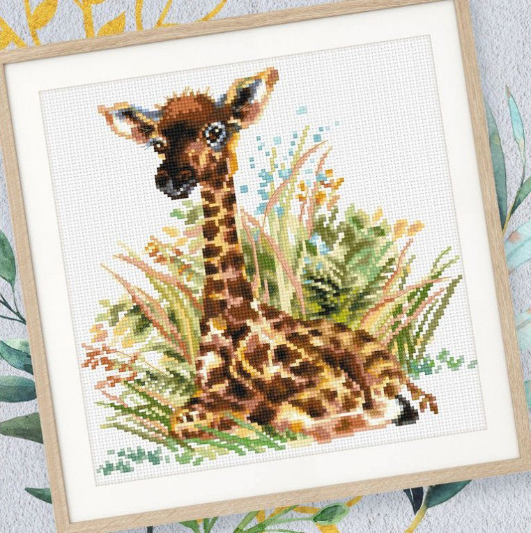 Cross stitch kit. Little Giraffe - RTO M682