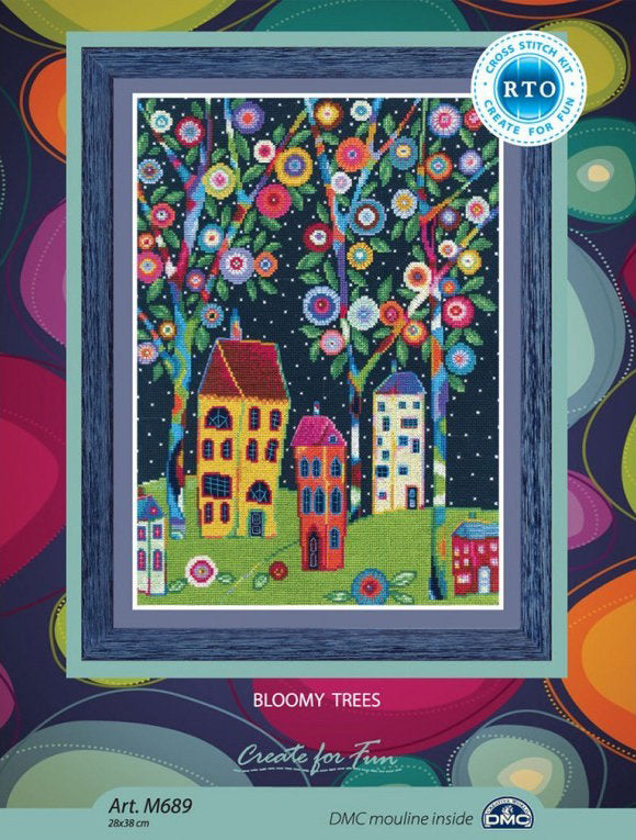 Cross stitch kit. Flowering trees - M689 RTO