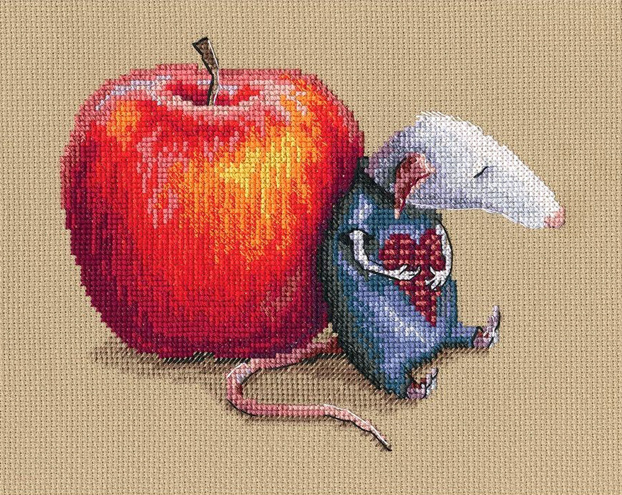 Cross stitch kit. Mouse in Love - M799 RTO