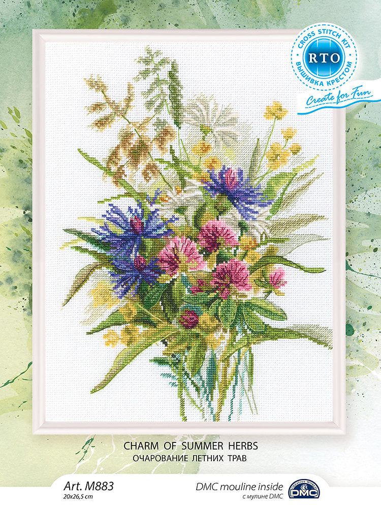 Cross stitch kit. Charm of Summer Herbs - RTO M883