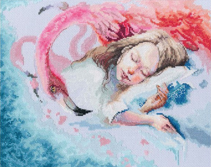 Cross stitch kit. Pink dreams. RTO M898