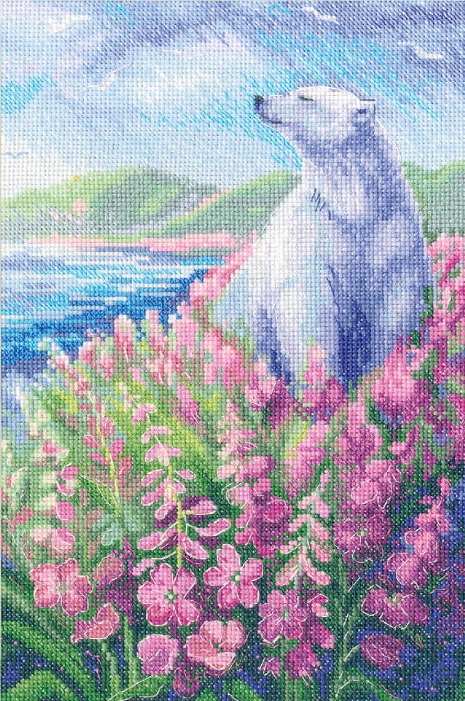 Cross Stitch Kit "Polar Bear. Arctic Summer" - RTO M972