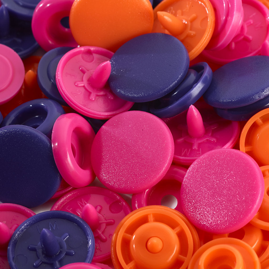 Botones De Presión O Snaps. Rosa y Azul oscuro 12.44 mm - Prym Love 39