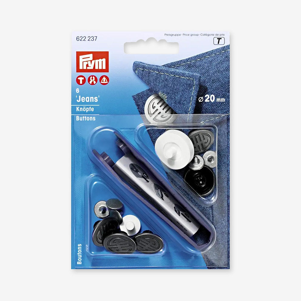 Botones de Jeans sin Coser 17 mm de Prym