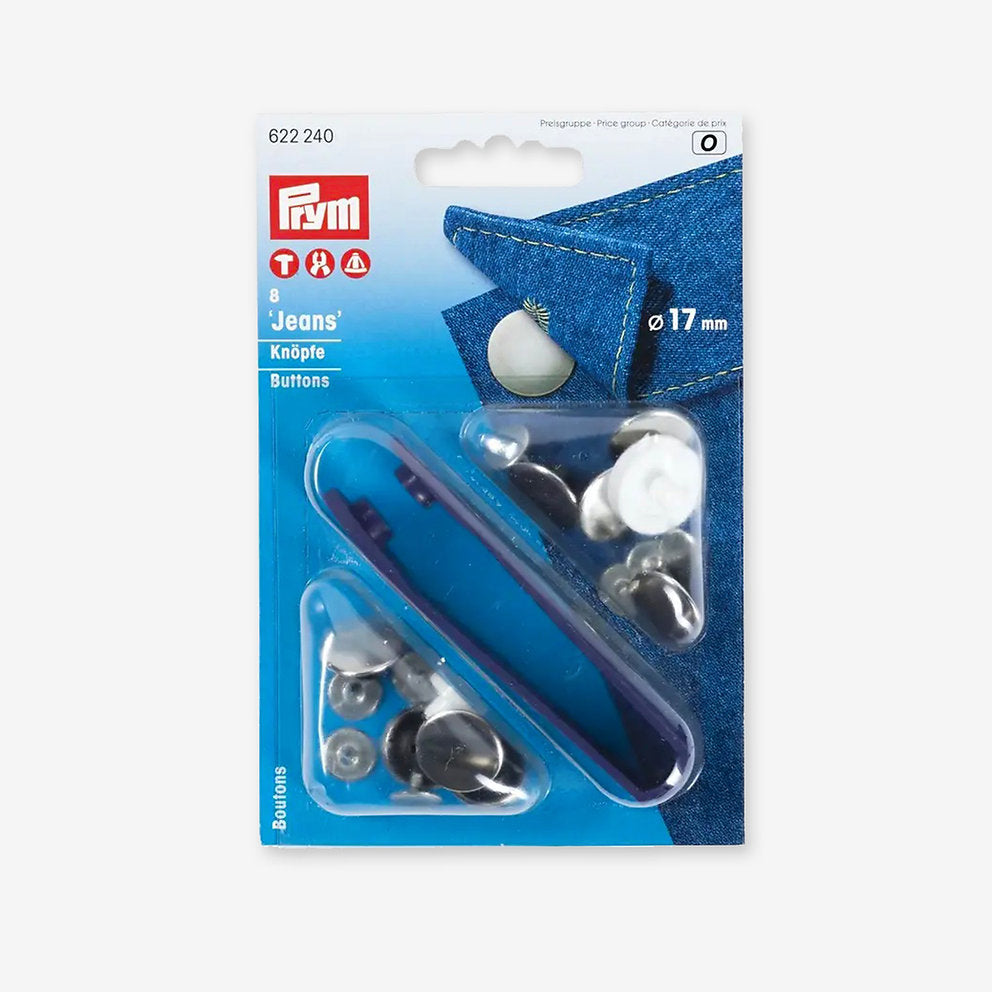 Botones de Jeans sin Coser 17 mm de Prym