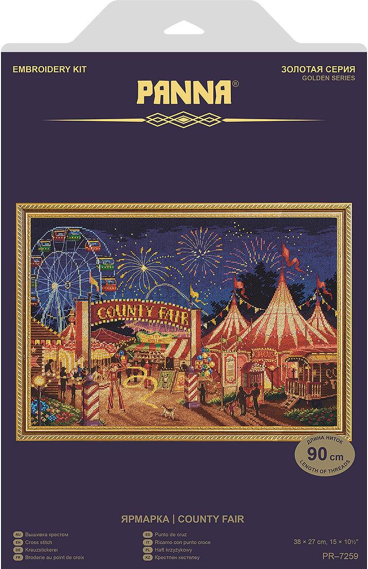 Cross Stitch Kit - County Fair - PR-7259 Panna Gold