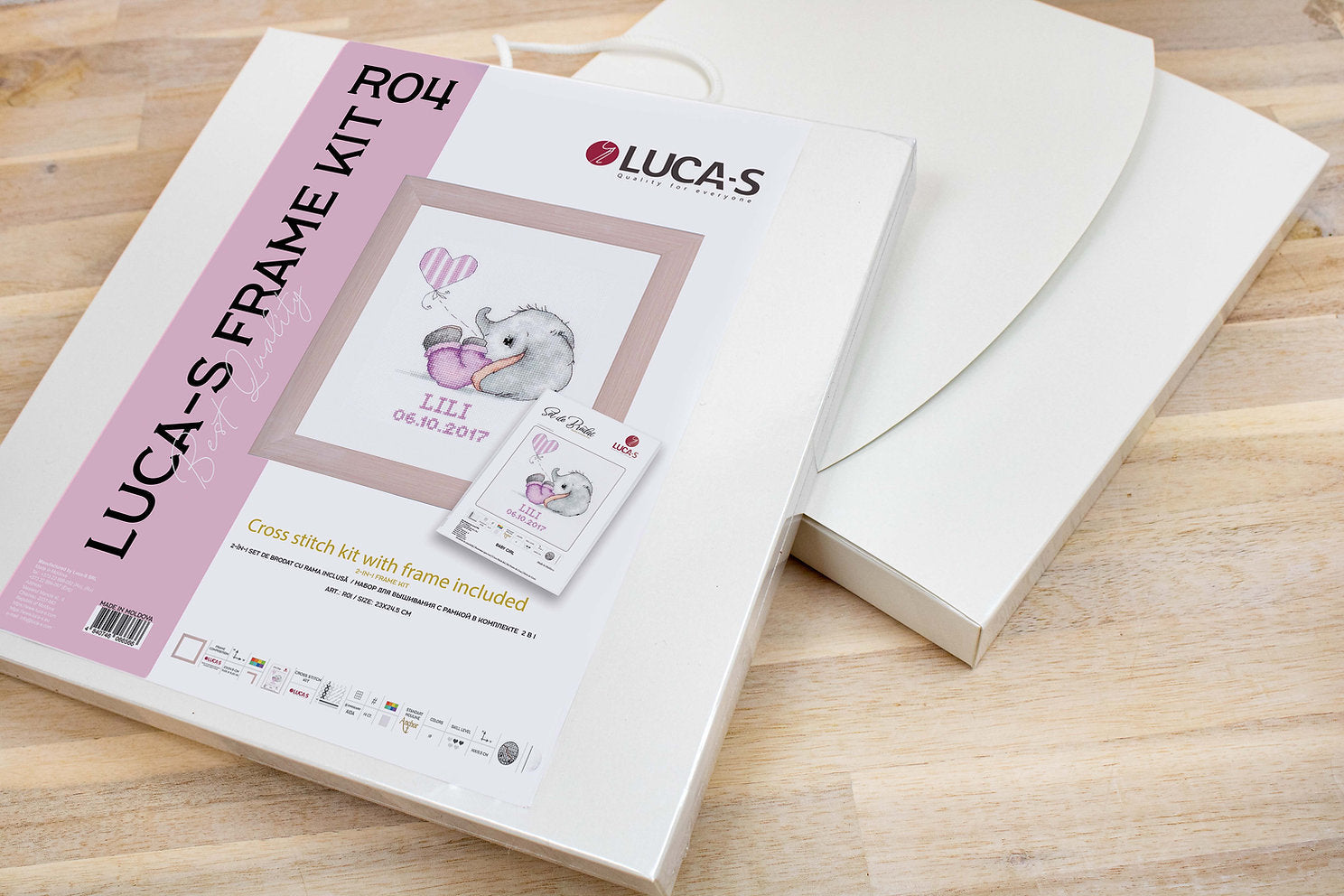 R04 Elefant – Luca-S Kreuzstichrahmen und Kit