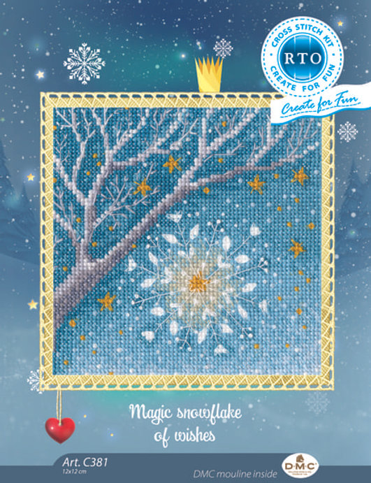 Cross Stitch Kit "Magical Wish Snowflake" by RTO C381