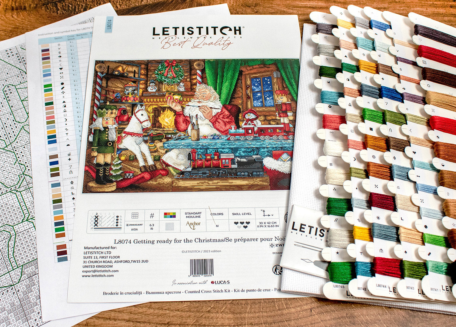 Vorbereitungen für Weihnachten – L8074 LETISTITCH – Kreuzstichset