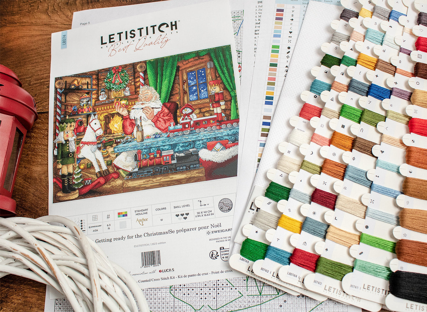 Vorbereitungen für Weihnachten – L8074 LETISTITCH – Kreuzstichset