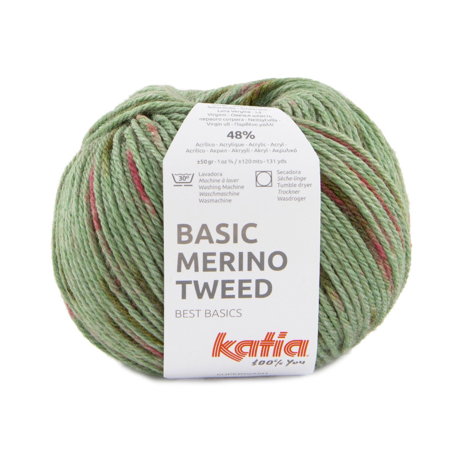 Katia Basic Merino Tweed - Soft wool for knitting autumn and winter garments