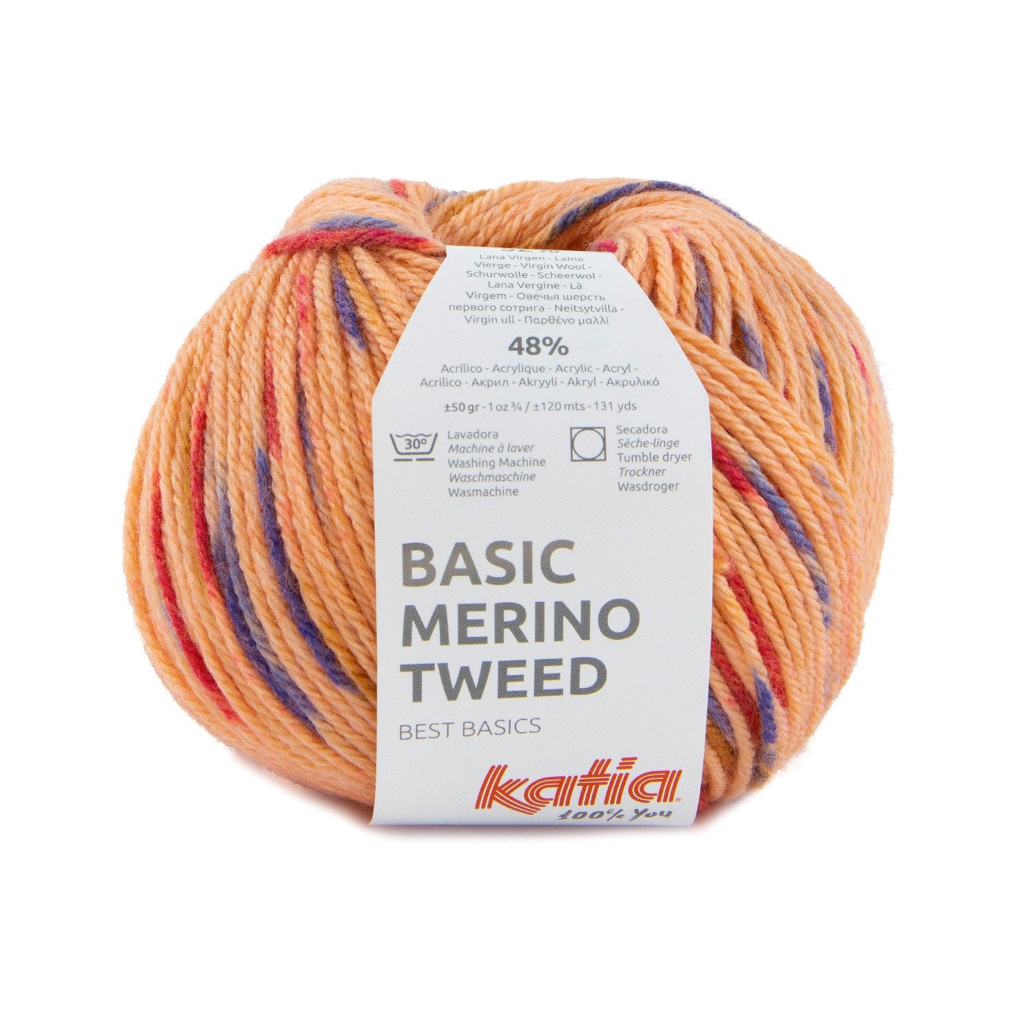 Katia Basic Merino Tweed - Soft wool for knitting autumn and winter garments