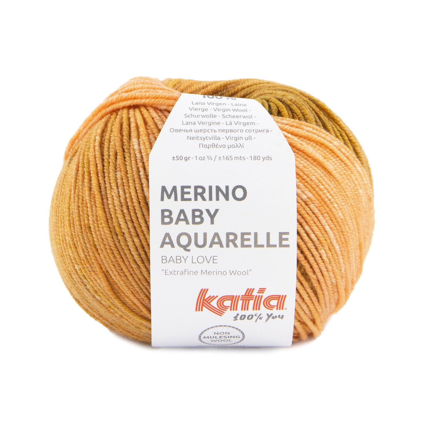 Merino Baby Aquarelle degradé wool in 3 colors for babies by Katia - Soft and durable