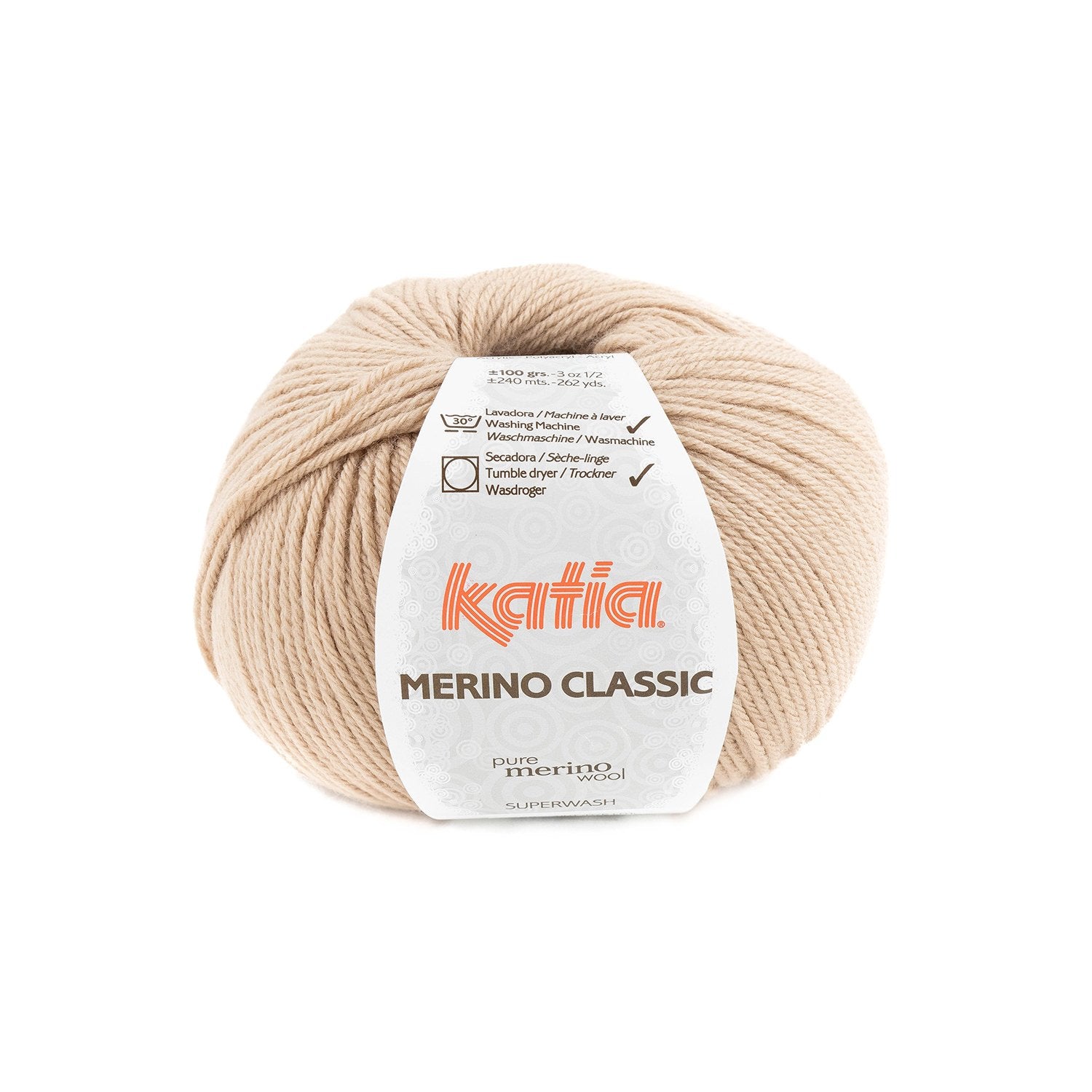 Katia Classic Merino Wool - Blend of merino and acrylic for warm and soft garments