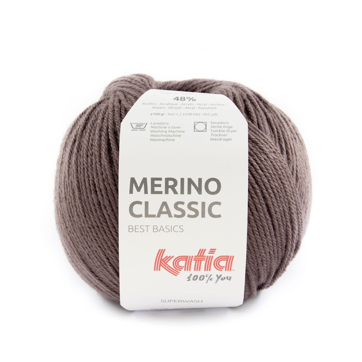 Katia Classic Merino Wool - Blend of merino and acrylic for warm and soft garments