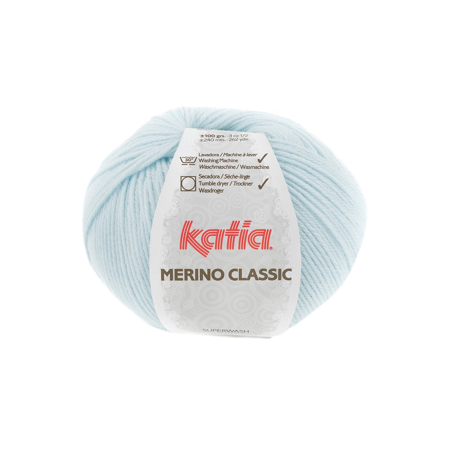 Katia Classic Merino Wool - Blend of merino and acrylic for warm and soft garments