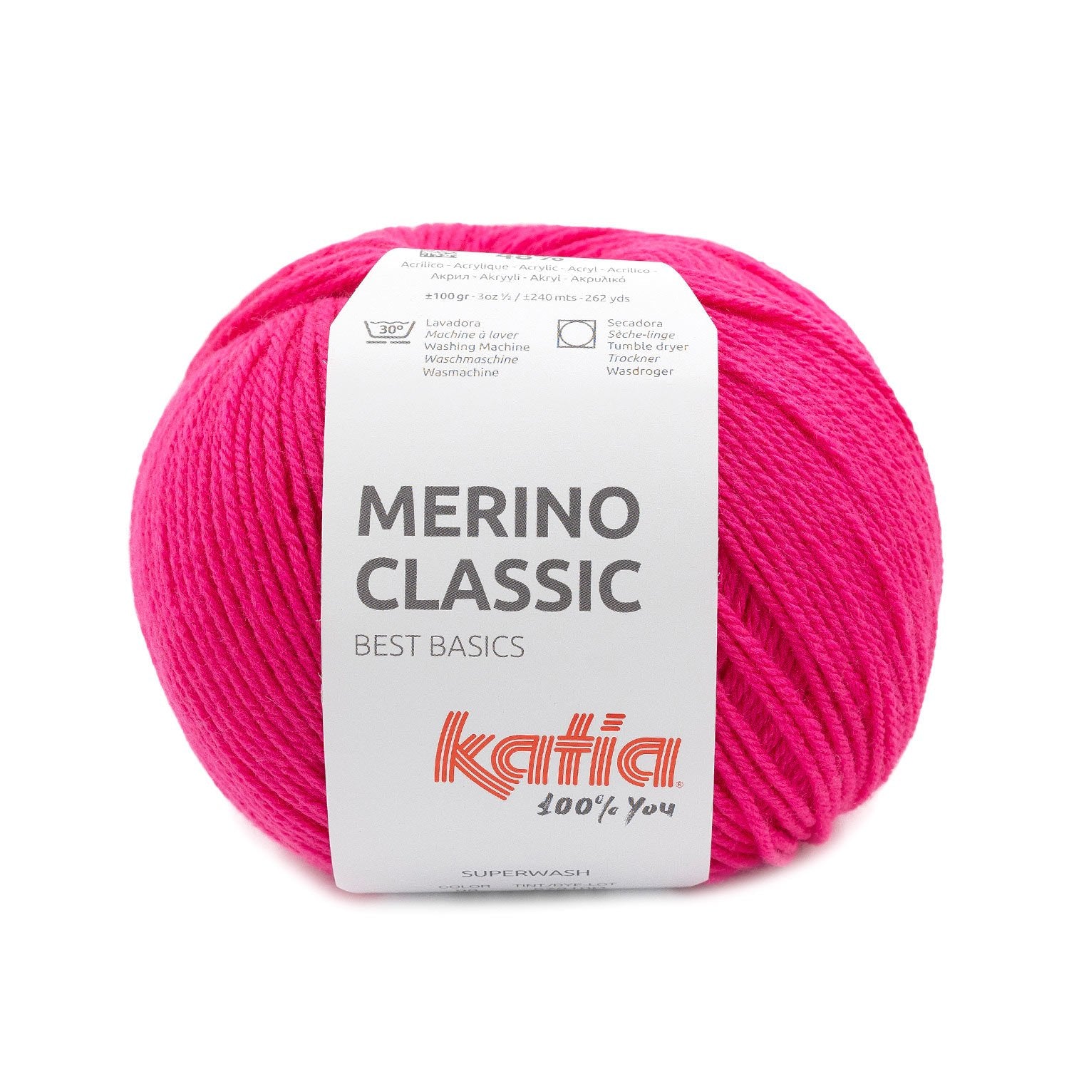 Katia Classic Merino Wool - Blend of merino and acrylic for warm and soft garments