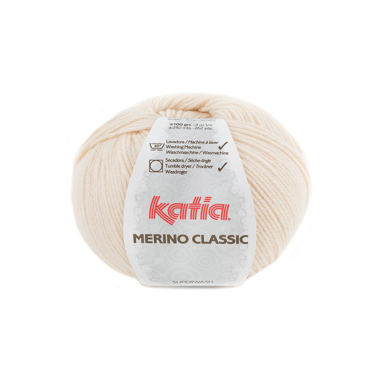 Katia Classic Merino Wool - Blend of merino and acrylic for warm and soft garments