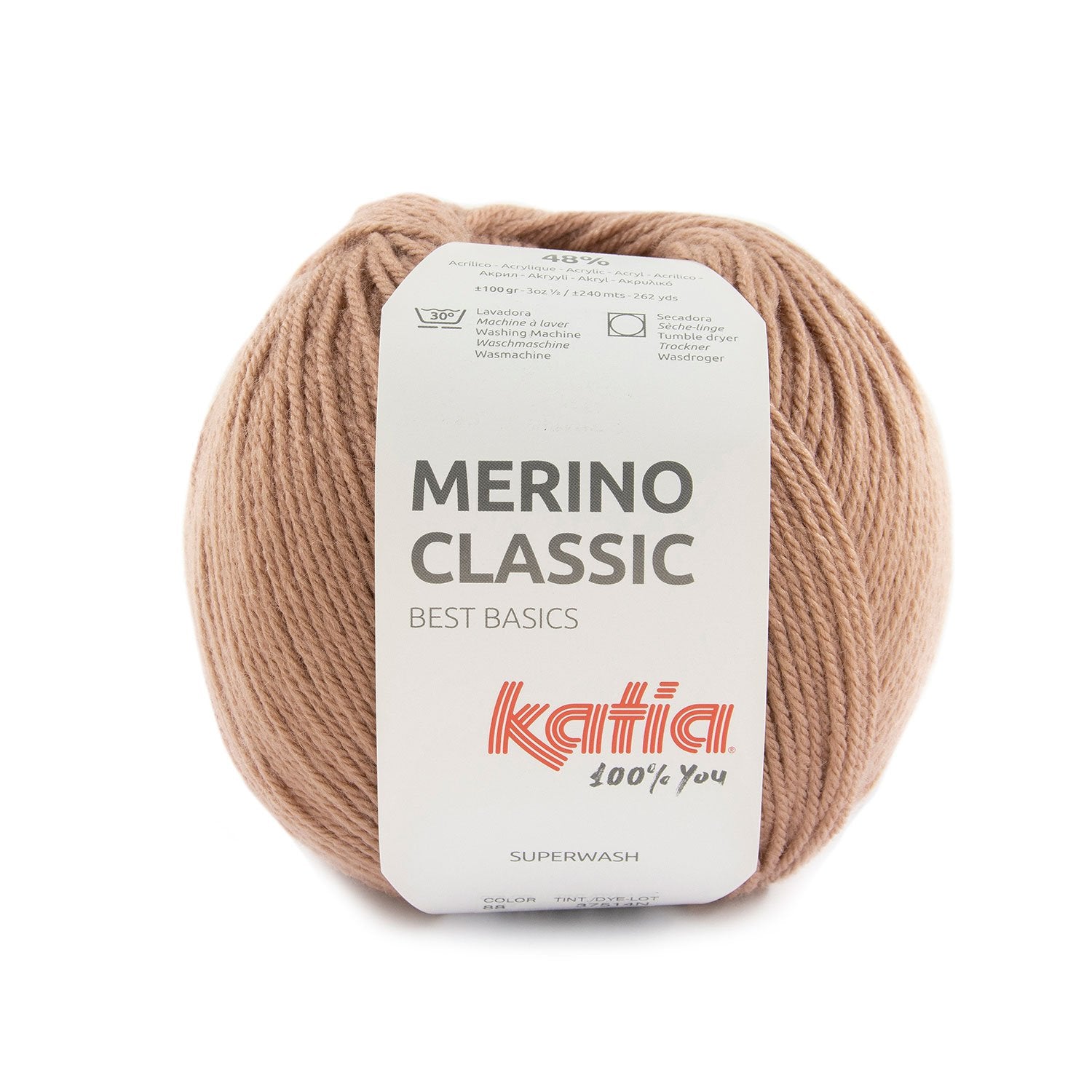 Katia Classic Merino Wool - Blend of merino and acrylic for warm and soft garments