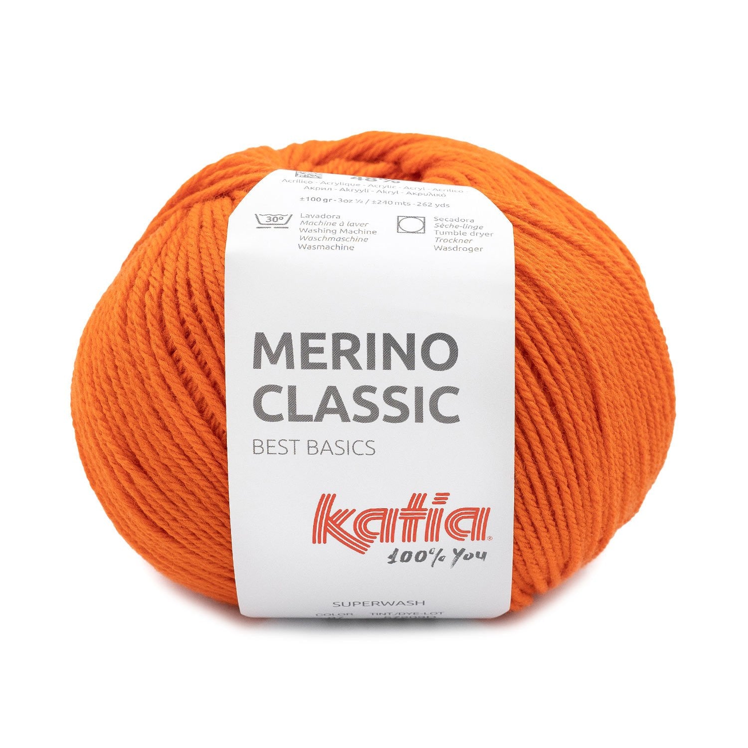 Katia Classic Merino Wool - Blend of merino and acrylic for warm and soft garments