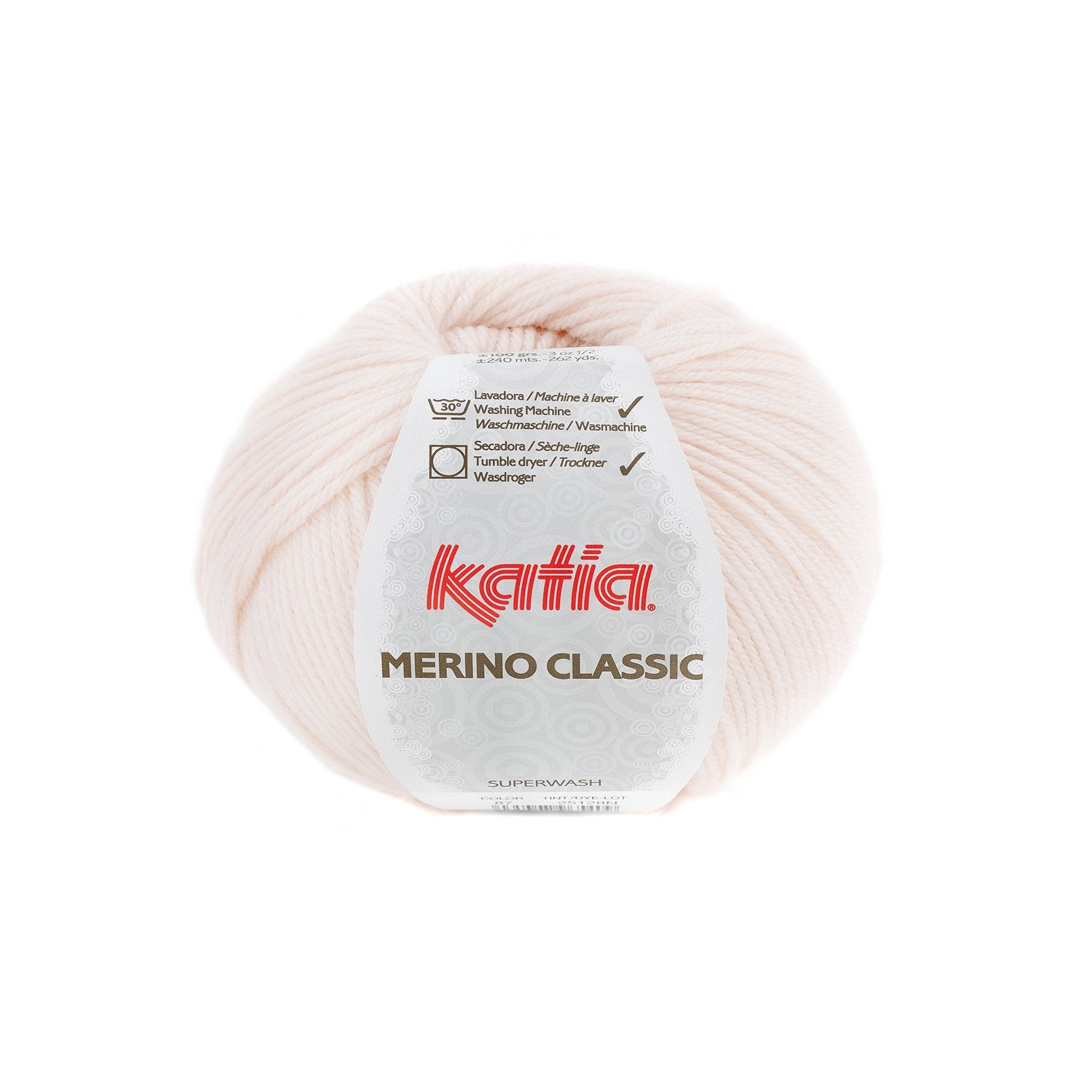 Katia Classic Merino Wool - Blend of merino and acrylic for warm and soft garments