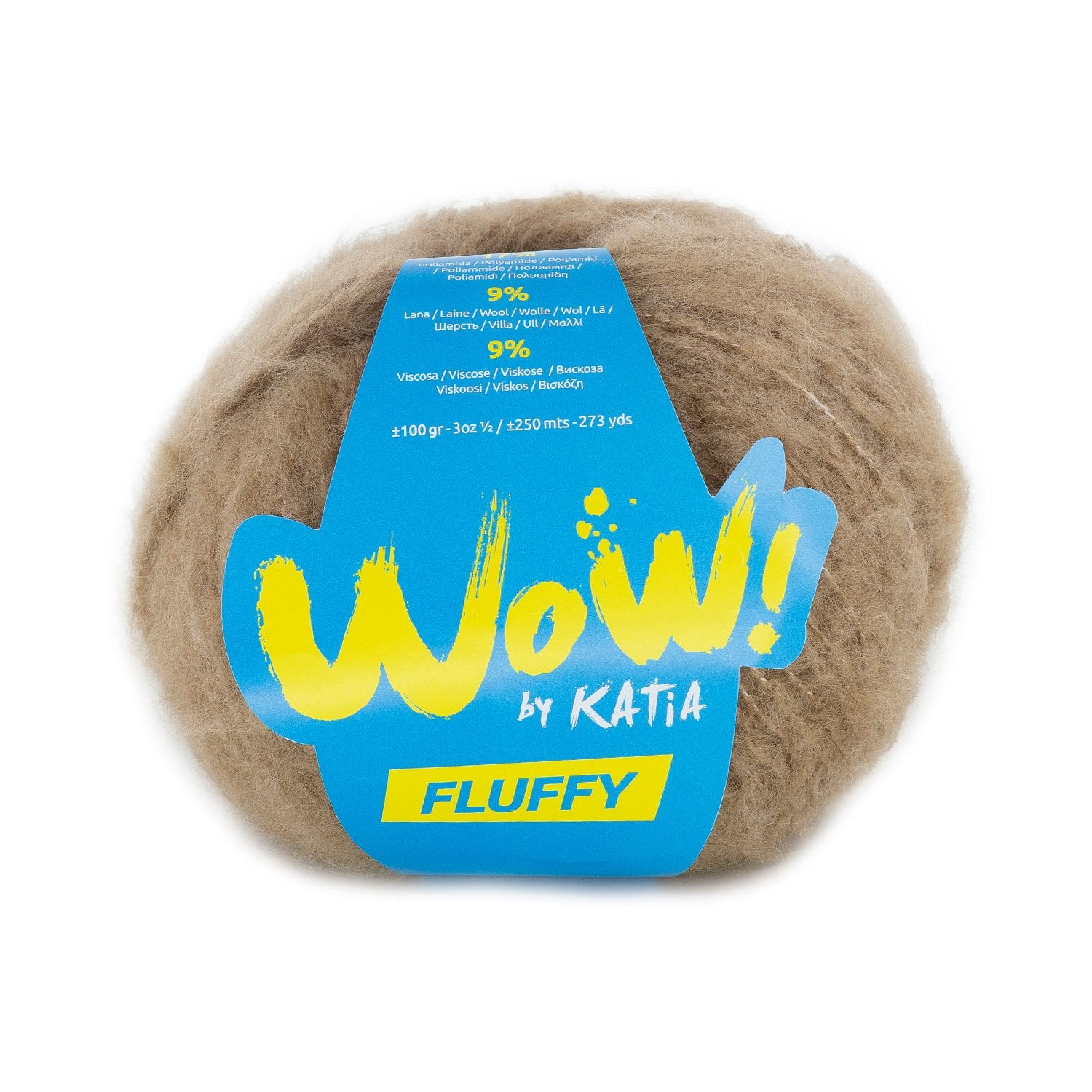 Katia Wow Fluffy - Soft Brushed Effect Yarn for Modern Garments 