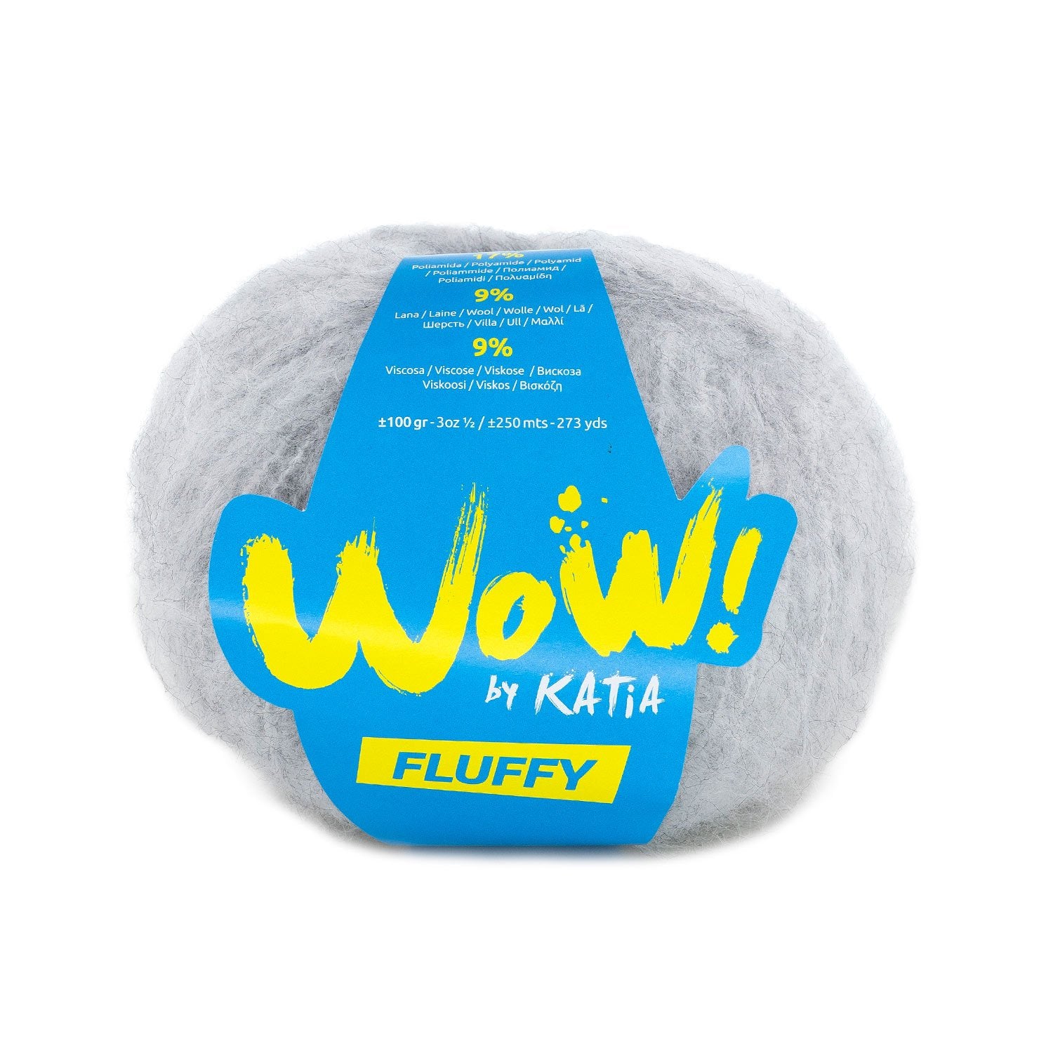 Katia Wow Fluffy - Soft Brushed Effect Yarn for Modern Garments 