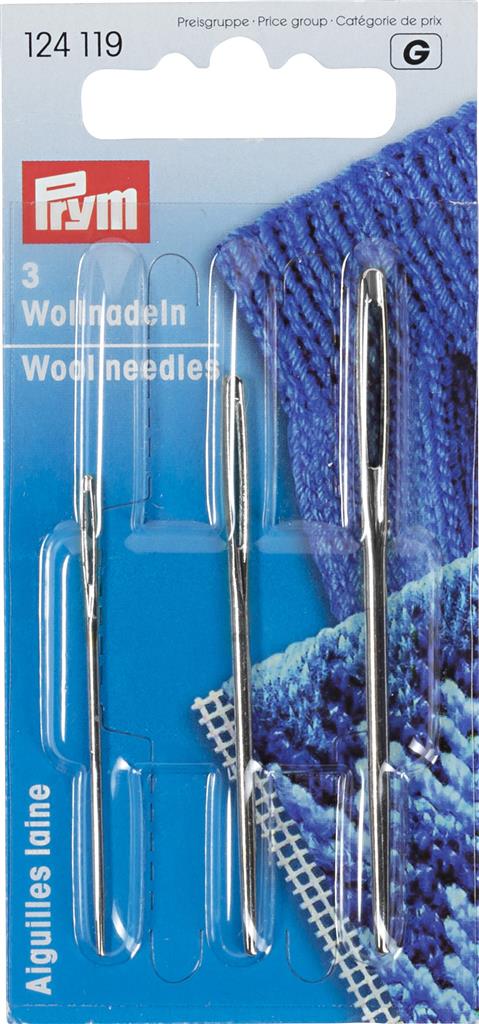 Prym stainless steel wool sewing needle pack 