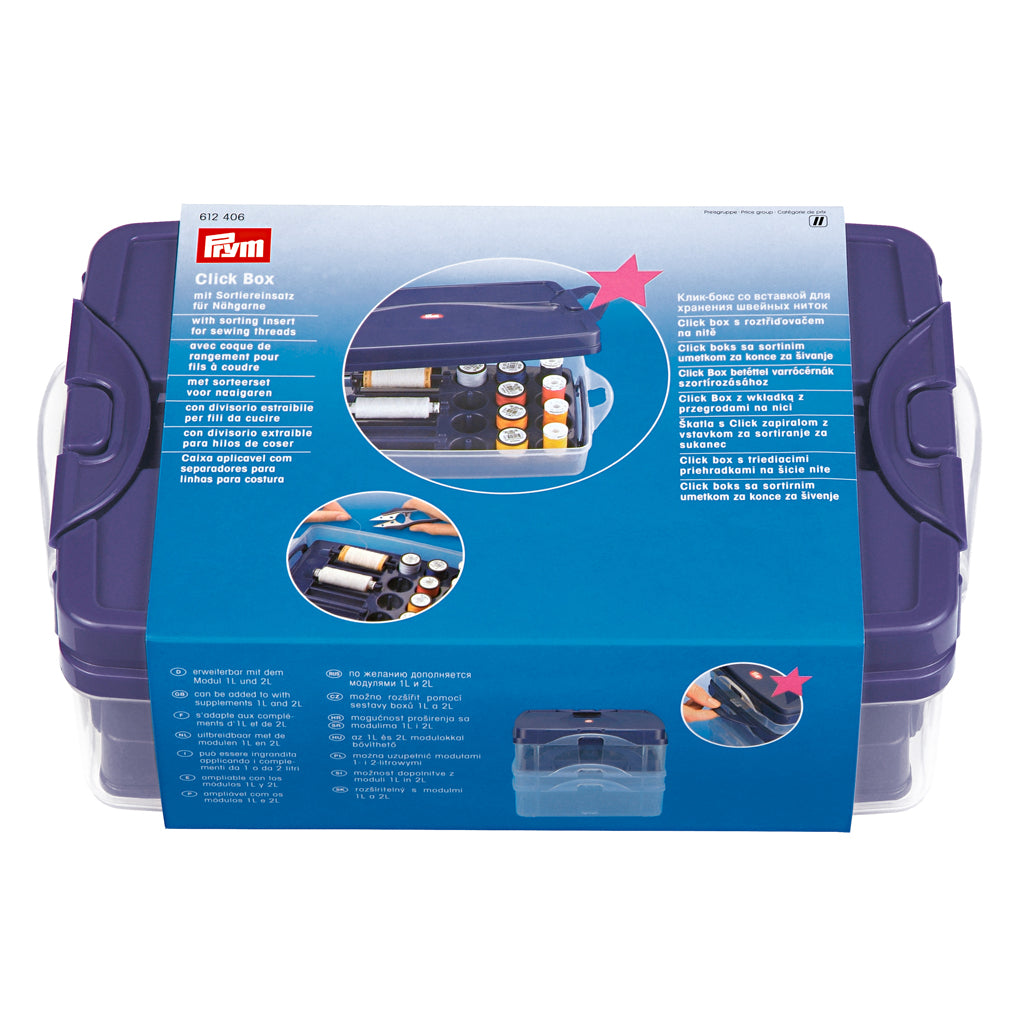 Prym 612406 Multi Click Storage Box: Organization and Versatility for your Sewing Threads