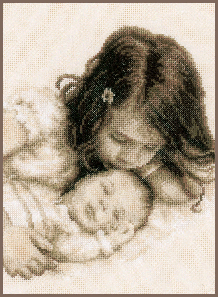 Baby and Sister - Vervaco - Cross Stitch Kit PN-0148435
